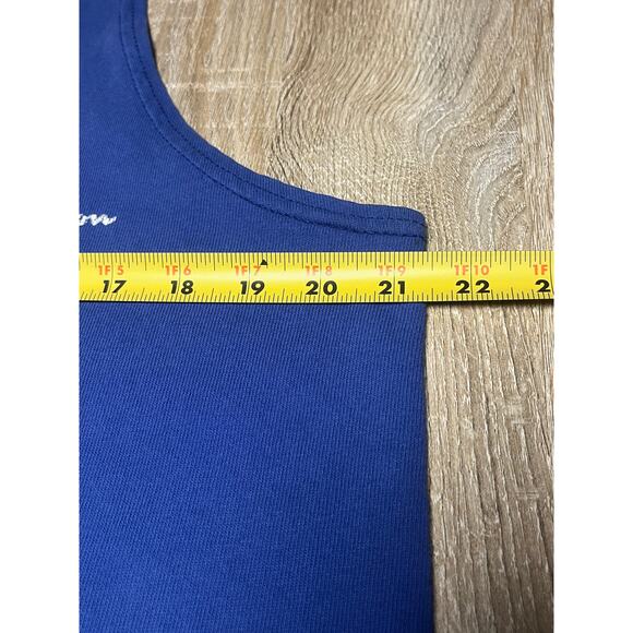 Vintage Champion 90s Blue Mens Sleeveless Tank Top Medium - Picture 3 of 5